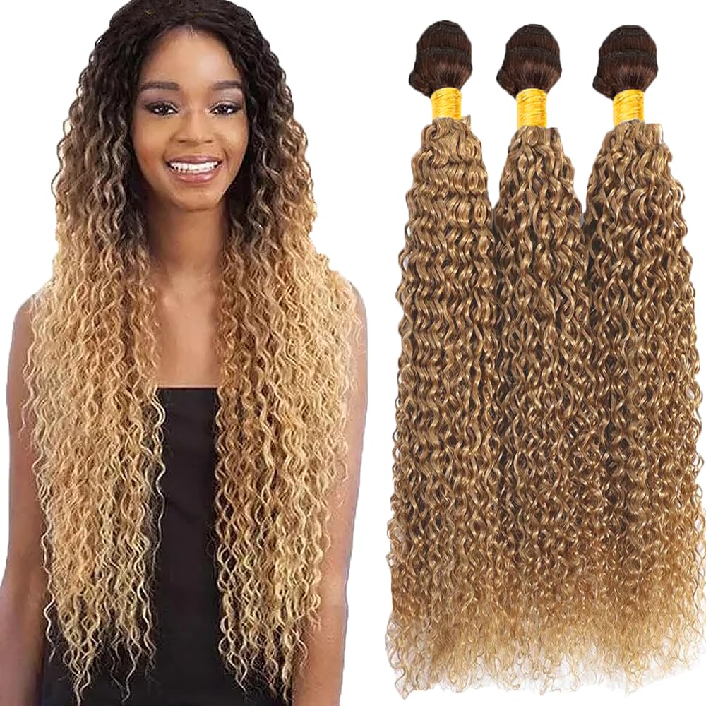 YOUNGHANN Brazilian P4/613 Body Wave Human Hair Bundles – Highlight Blonde Virgin Hair
