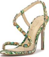 Jessica Simpson Jaycin High Heel Sandal | Satin Slip-On | Sizes 5–9.5