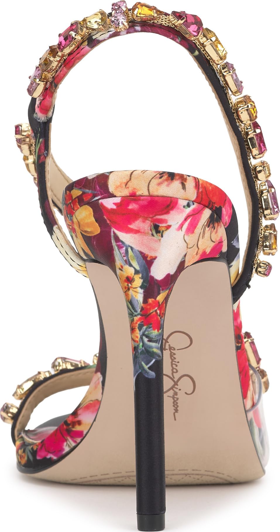 Jessica Simpson Jaycin High Heel Sandal | Satin Slip-On | Sizes 5–9.5