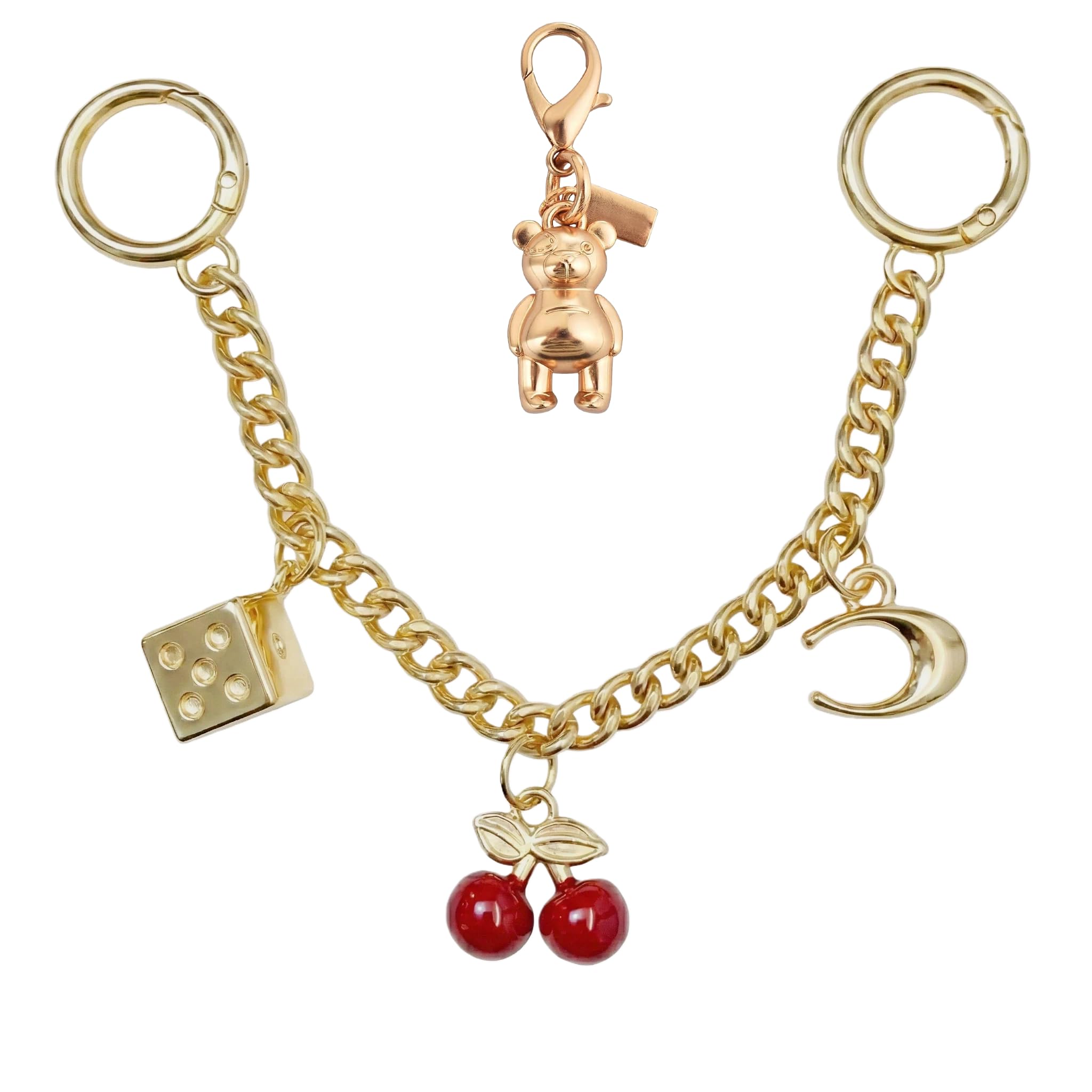 Gold Purse Chain Bag Charm for Women