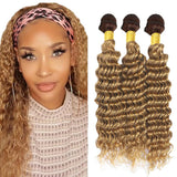 YOUNGHANN Brazilian P4/613 Body Wave Human Hair Bundles – Highlight Blonde Virgin Hair