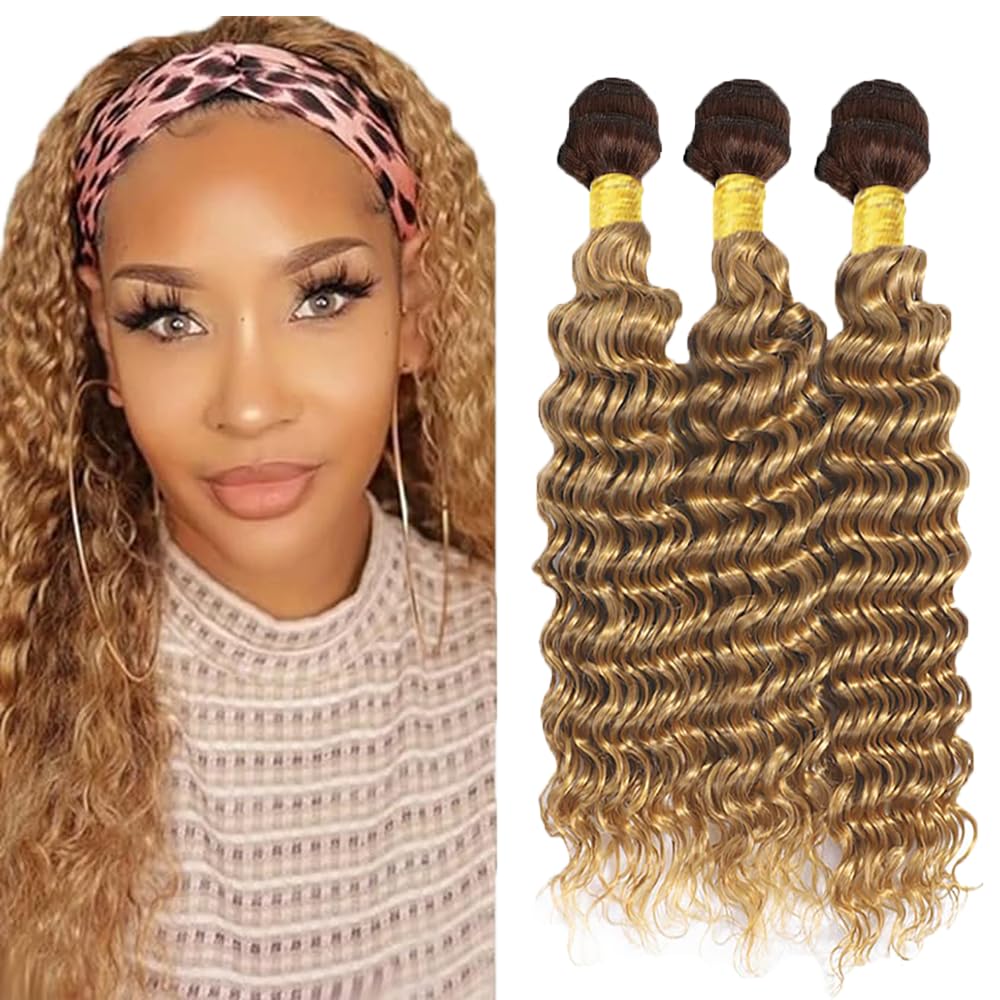 YOUNGHANN Brazilian P4/613 Body Wave Human Hair Bundles – Highlight Blonde Virgin Hair