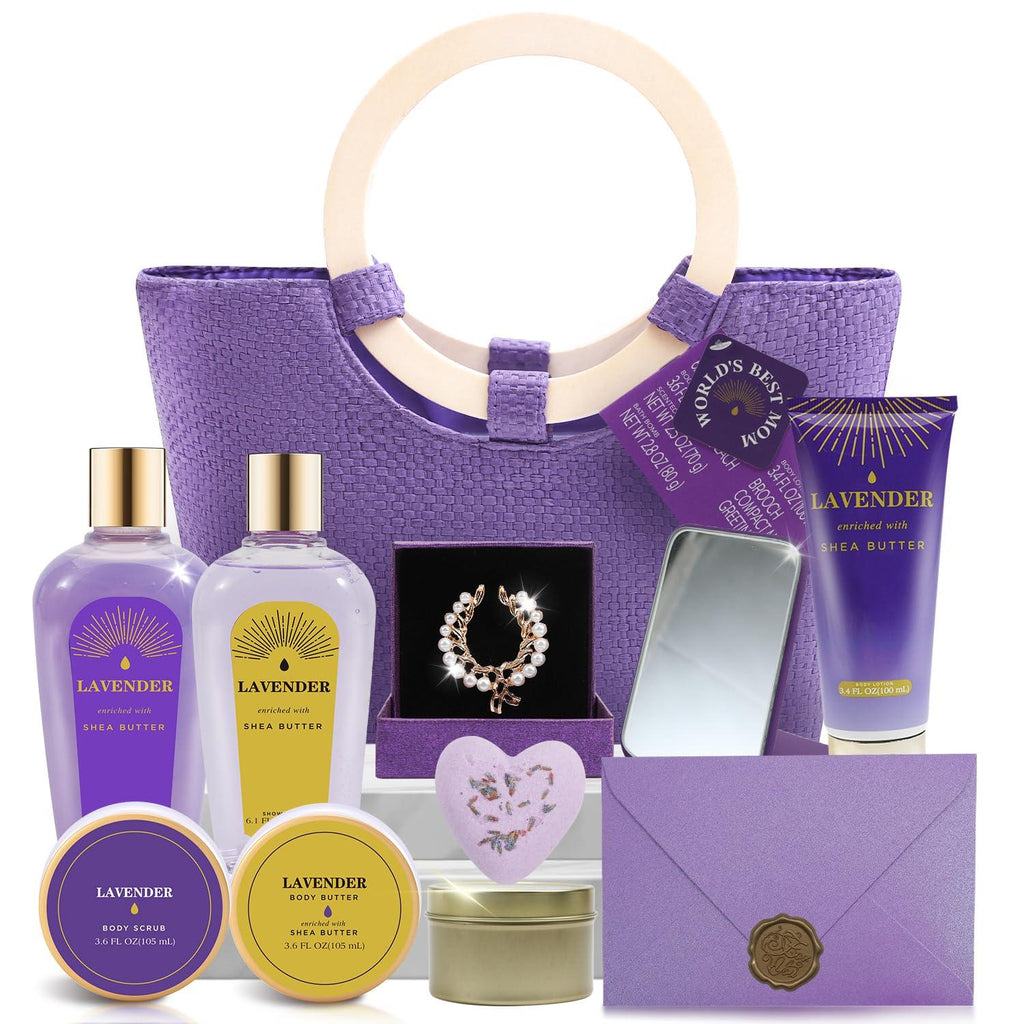 Spa Luxetique Bath Gift Set for Women – 10-Piece Home Spa Set (6 Scents)