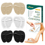 Metatarsal Pads for Women – Ball of Foot Cushions for Pain Relief, Reusable Medical-Grade Silicone Shoe Inserts