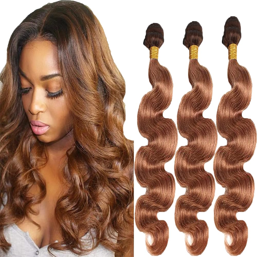 YOUNGHANN Brazilian P4/613 Body Wave Human Hair Bundles – Highlight Blonde Virgin Hair