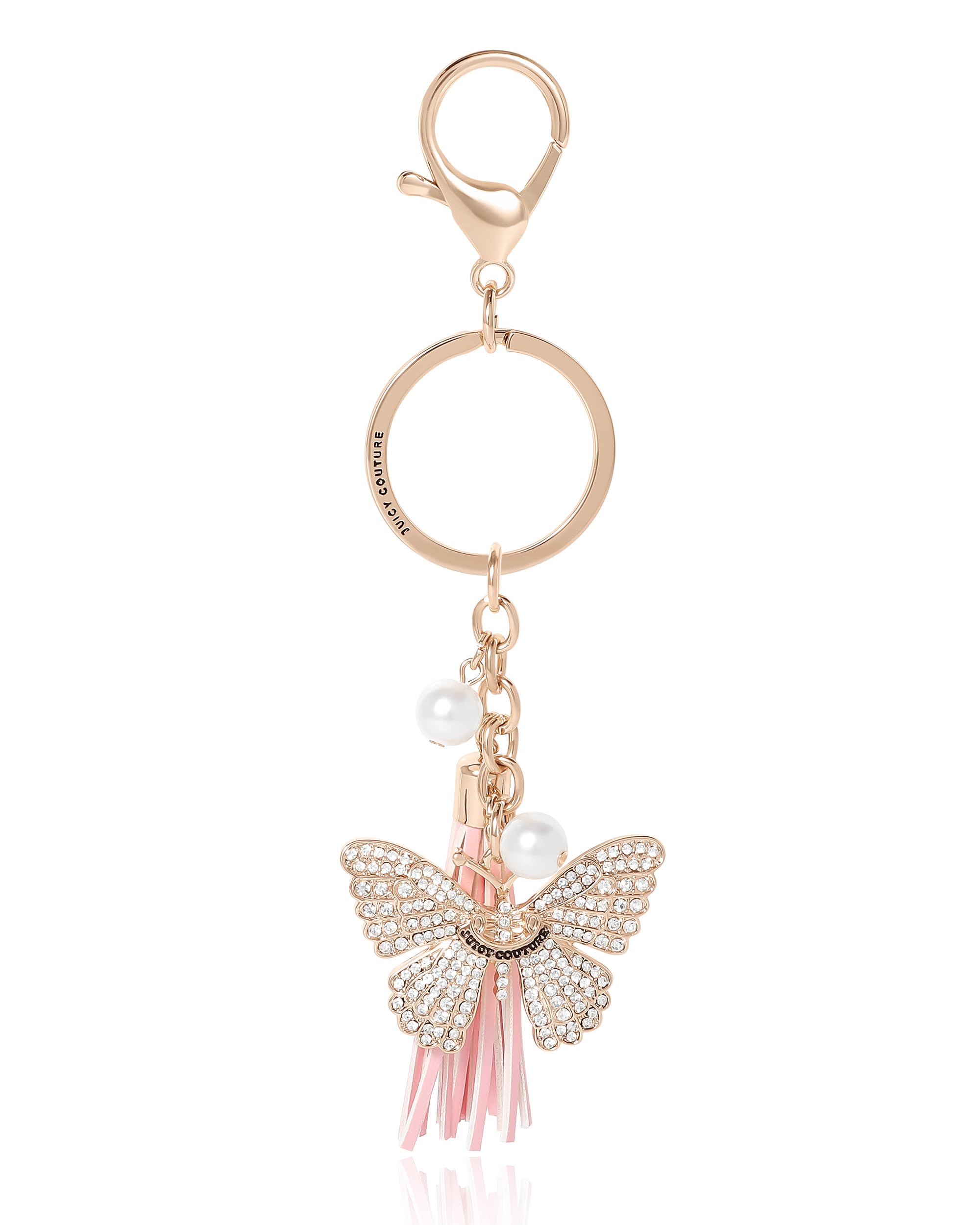Juicy Couture Gold-Tone Logo Keychain Charms for Women