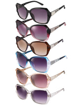 Oversized Rhinestone Sunglasses Set - Dazzling look.