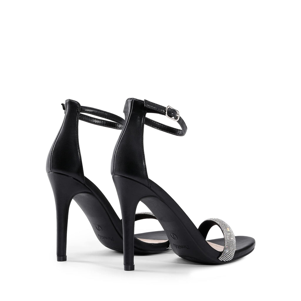 DREAM PAIRS Women's Stiletto Heels Sandals - Open Toe Ankle Strap High Heels