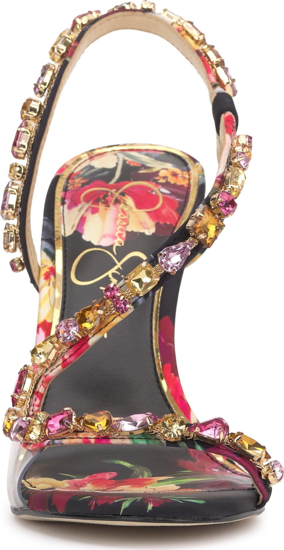 Jessica Simpson Jaycin High Heel Sandal | Satin Slip-On | Sizes 5–9.5