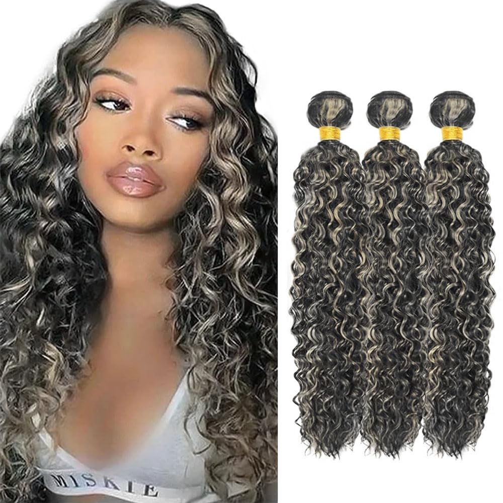 YOUNGHANN Brazilian P4/613 Body Wave Human Hair Bundles – Highlight Blonde Virgin Hair