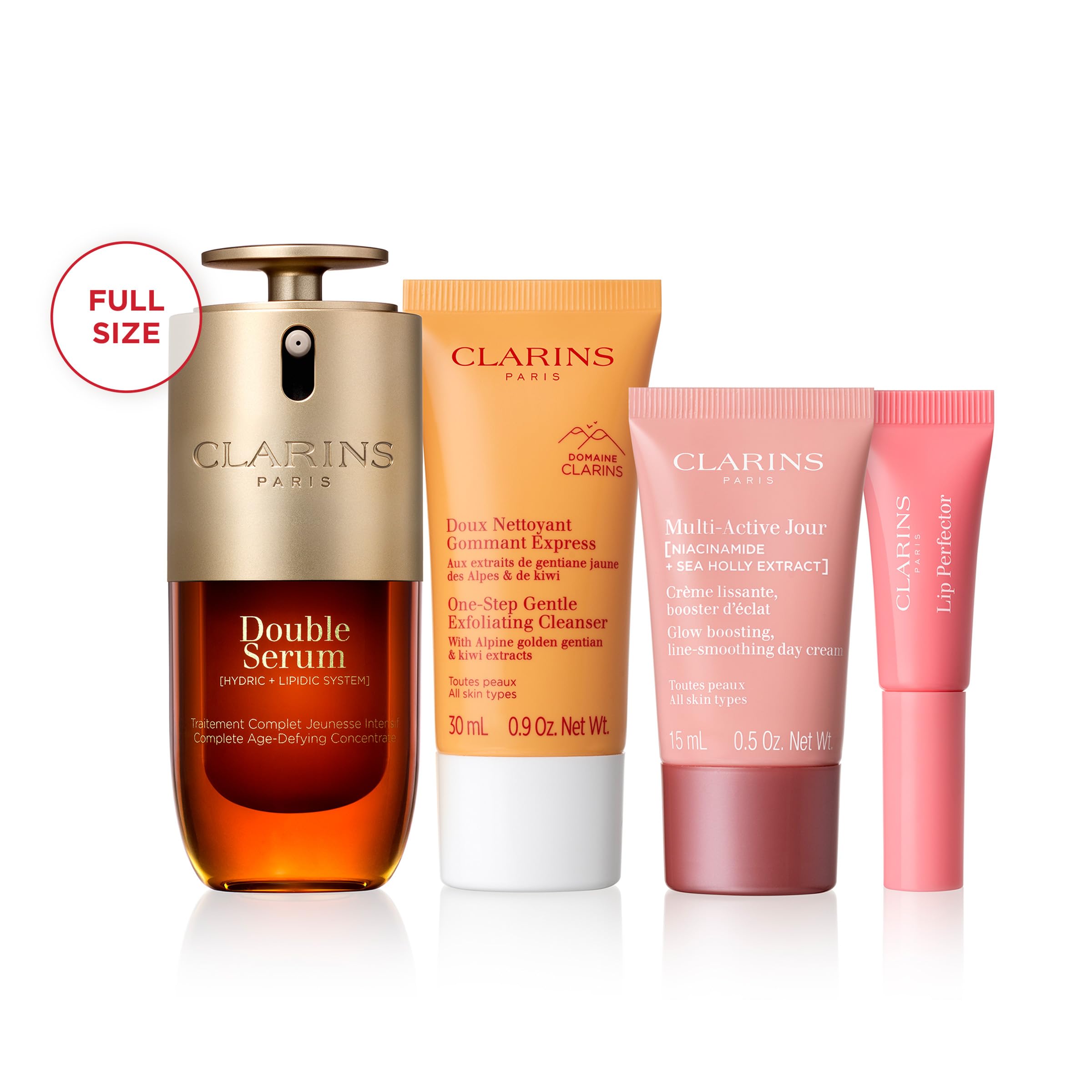 Clarins Smooth & Glow 5-Piece Starter Set with Full Size Double