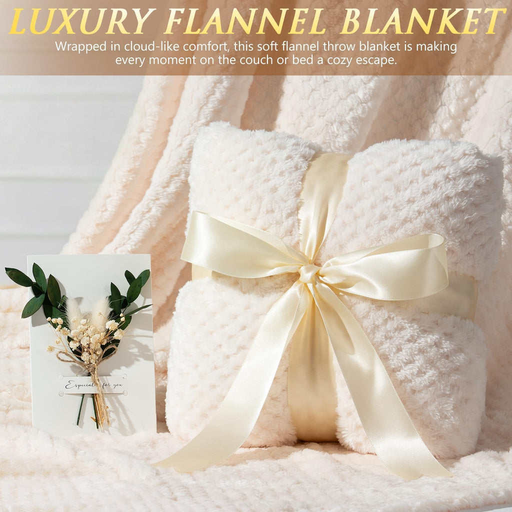 Qinline Luxury Spa Gift Set for Women – 10-Piece Self-Care Box with Blanket, Tumbler & Affirmation Cards