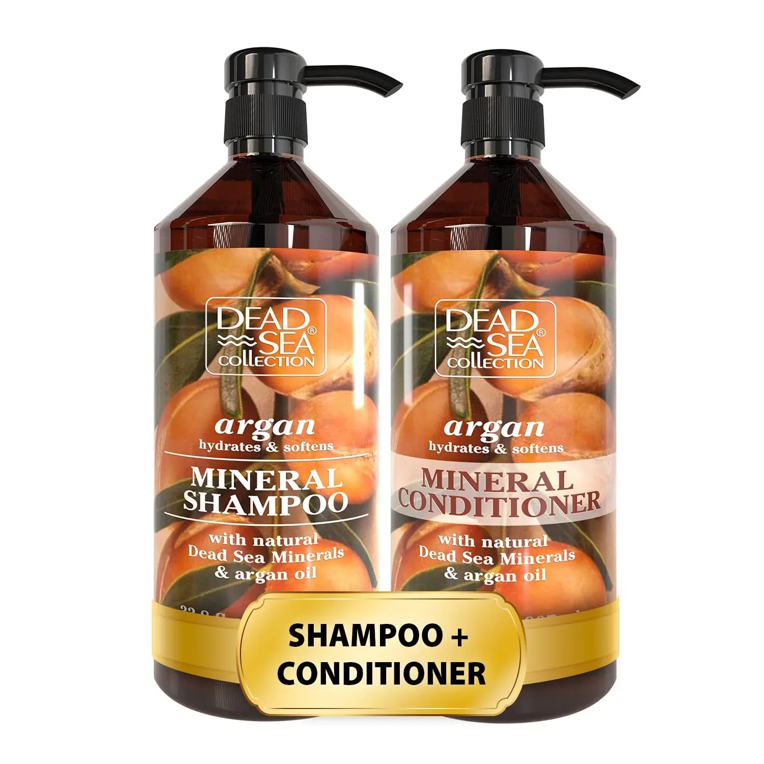 Dead Sea Minerals Shampoo & Conditioner Set - Dazzling Beauty Solution
