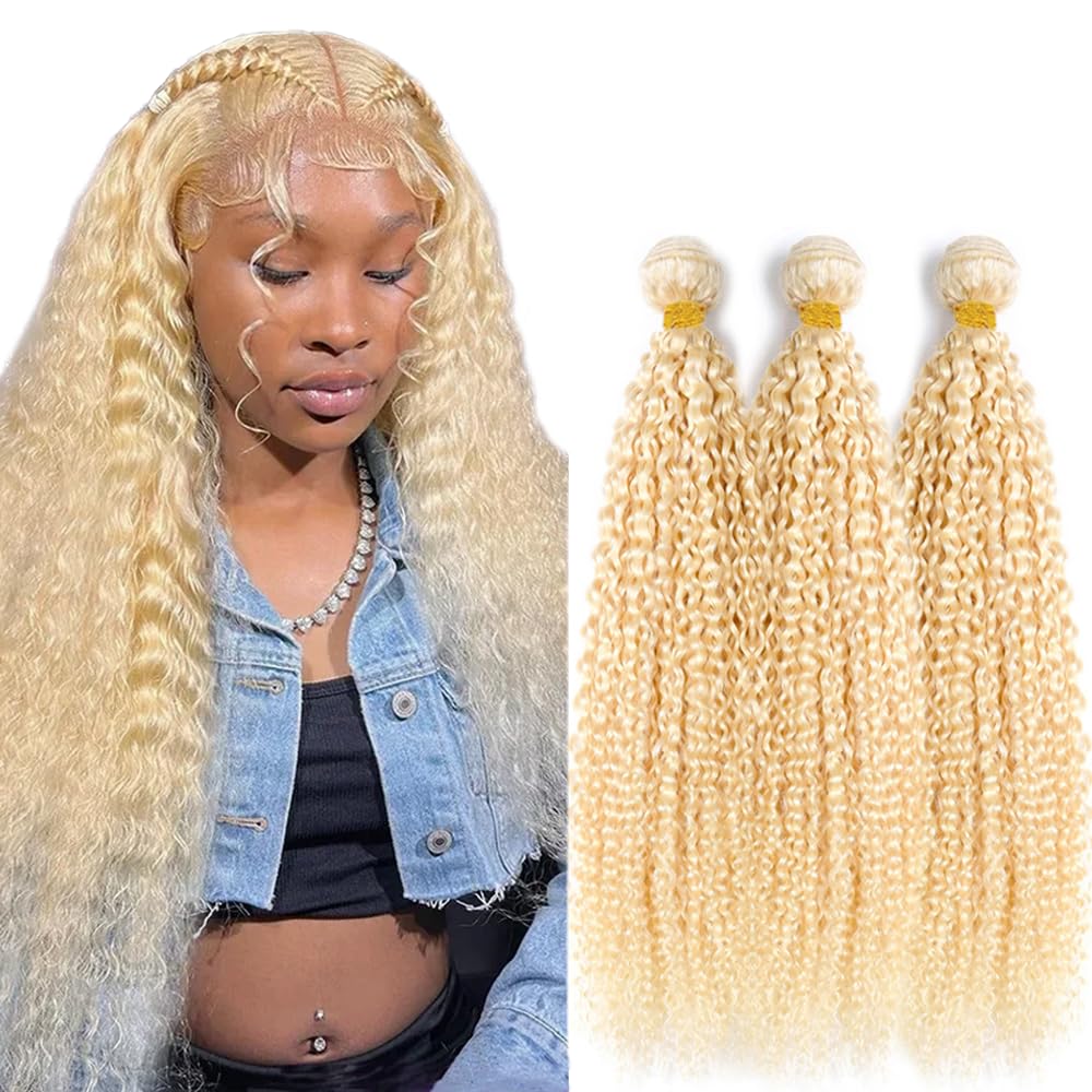 YOUNGHANN Brazilian P4/613 Body Wave Human Hair Bundles – Highlight Blonde Virgin Hair