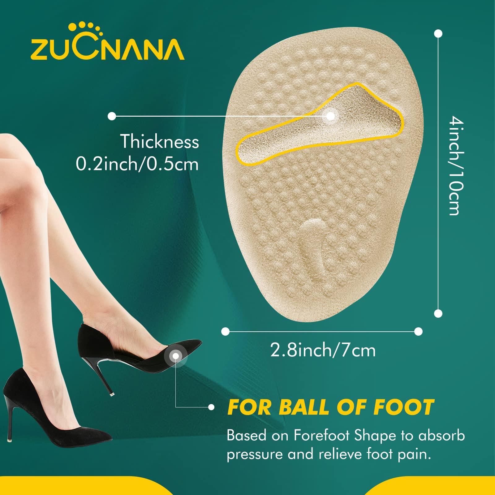 Metatarsal Pads for Women – Ball of Foot Cushions for Pain Relief, Reusable Medical-Grade Silicone Shoe Inserts