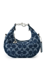 New 2026 COACH Women's Washed Denim Signature Jonie Crossbody Bag
