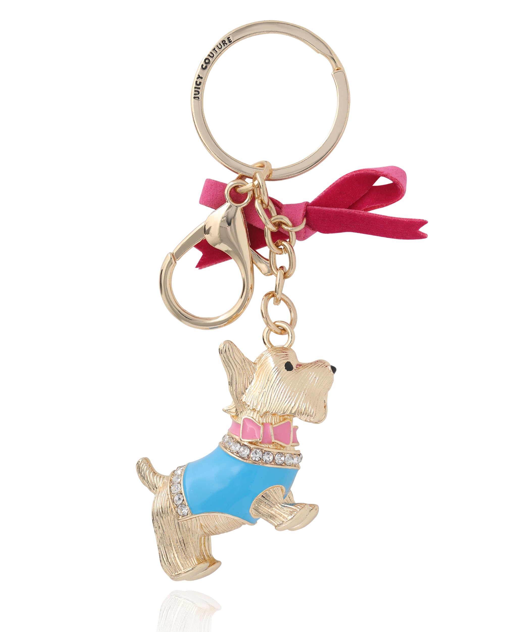 Juicy Couture Gold-Tone Logo Keychain Charms for Women