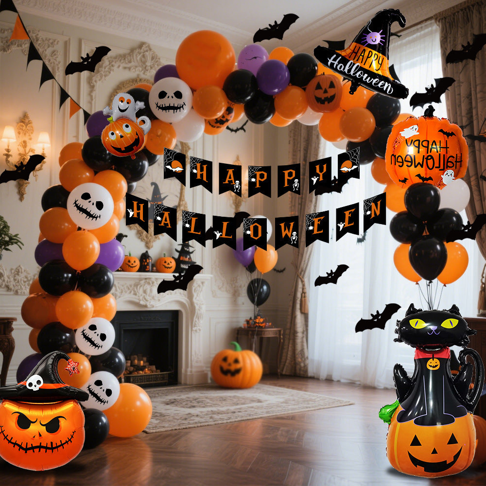 Halloween Hanging Flag Balloon Set Party Decoration Supplies - Dazzling Beauty Solution
