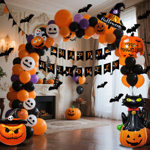 Halloween Hanging Flag Balloon Set Party Decoration Supplies - Dazzling Beauty Solution