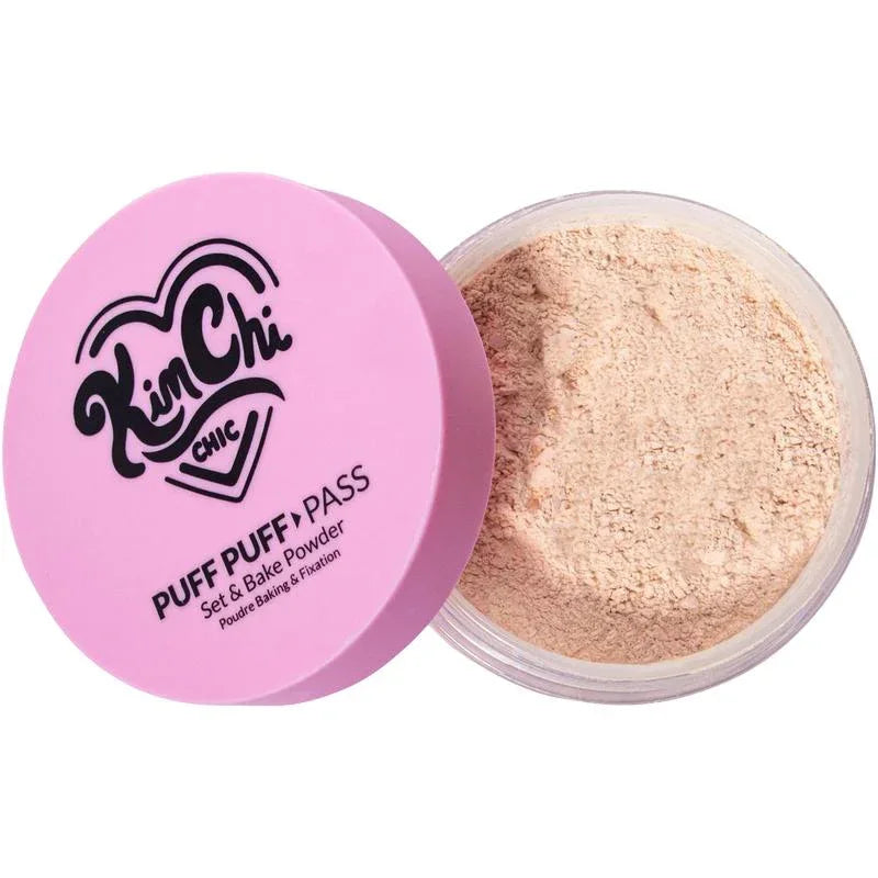Kimchi Chic Puff Puff Pass Set & Bake Powder – Lightweight Translucent Setting Powder - Dazzling Beauty Solution