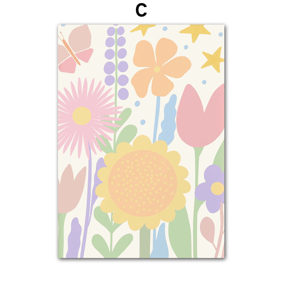 Rainbow Sunflower Wall Art Canvas Painting - Dazzling Beauty Solution