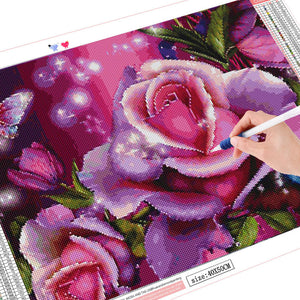 Mosaic Cross Stitch Needlework Wall Art - Dazzling Beauty Solution