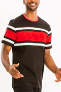 COTTON THREE STRIPE TSHIRT - Dazzling Beauty Solution
