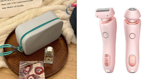 2-in-1 Rechargeable Epilator & Hair Removal Trimmer – Face, Body, Bikini, Legs & Underarms - Dazzling Beauty Solution