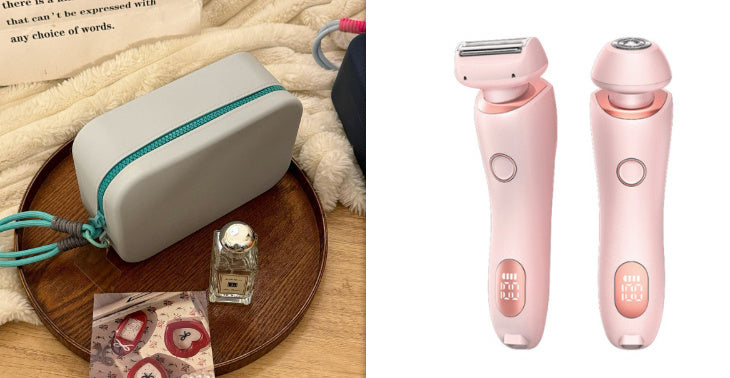 2-in-1 Rechargeable Epilator & Hair Removal Trimmer – Face, Body, Bikini, Legs & Underarms - Dazzling Beauty Solution