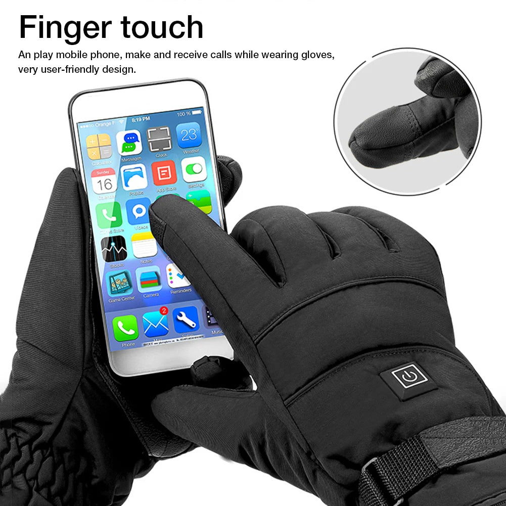 Winter Electric Heated Gloves Motorcycle Touch Screen Gloves - Dazzling Beauty Solution