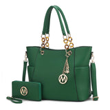MKF Collection Tote Bag for Women | Vegan Leather Handbag Set with Wallet | Mia K | 87 Colors & Styles