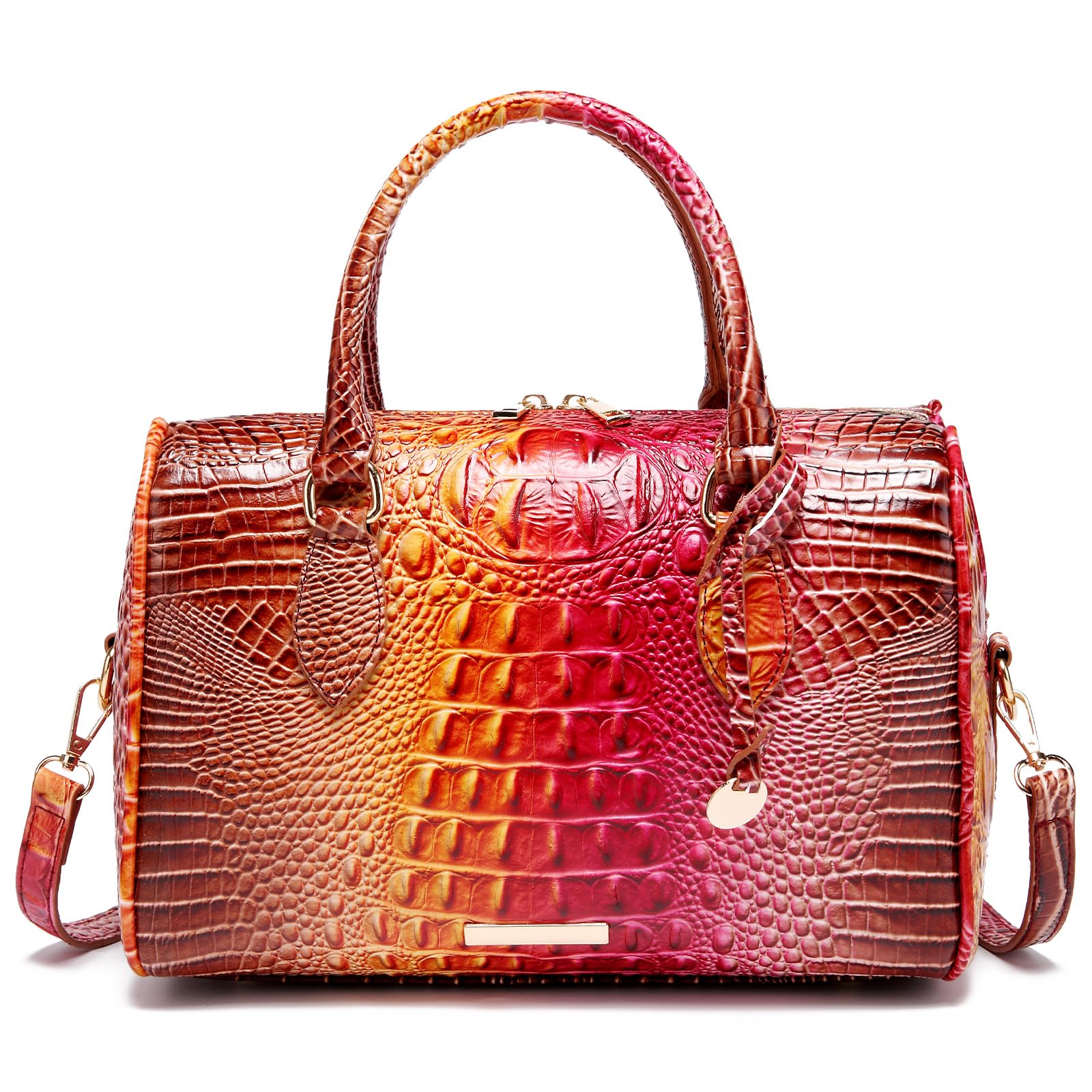 Women's Crocodile-Embossed Tote Bag | Vegan Leather Crossbody Purse | 23 Colors