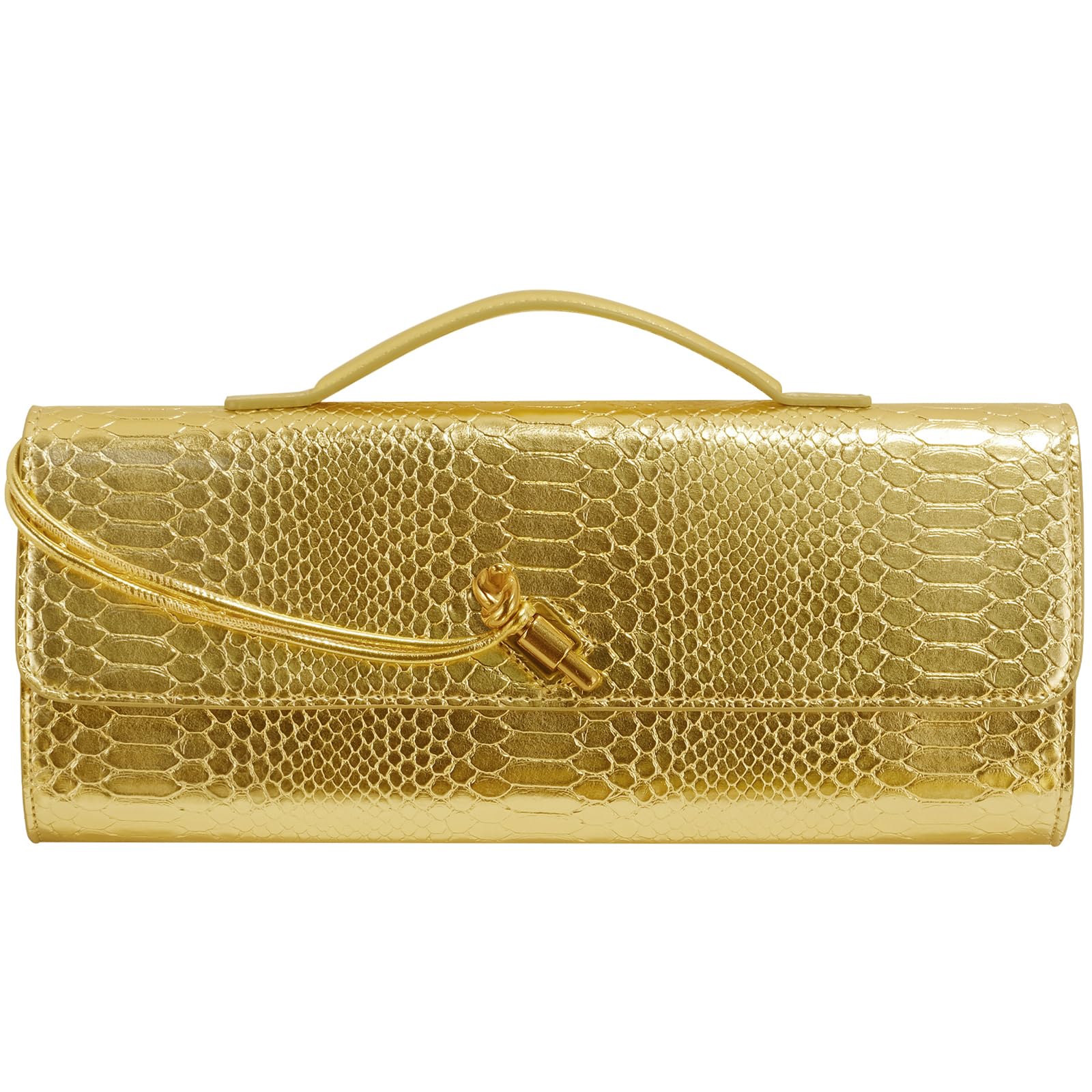 Jumping Deer Woven Clutch Purse | PU Leather Evening Bag | Clutch, Shoulder & Crossbody