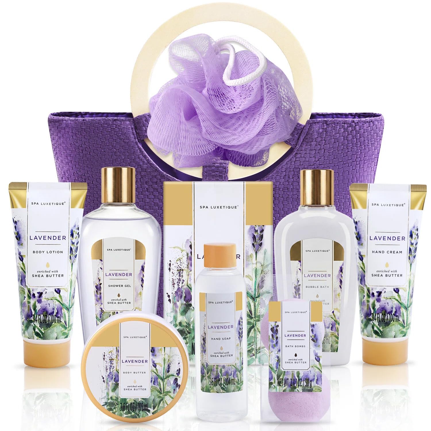 Spa Luxetique Bath Gift Set for Women – 10-Piece Home Spa Set (6 Scents)