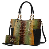 MKF Collection Tote Bag for Women | Vegan Leather Handbag Set with Wallet | Mia K | 87 Colors & Styles