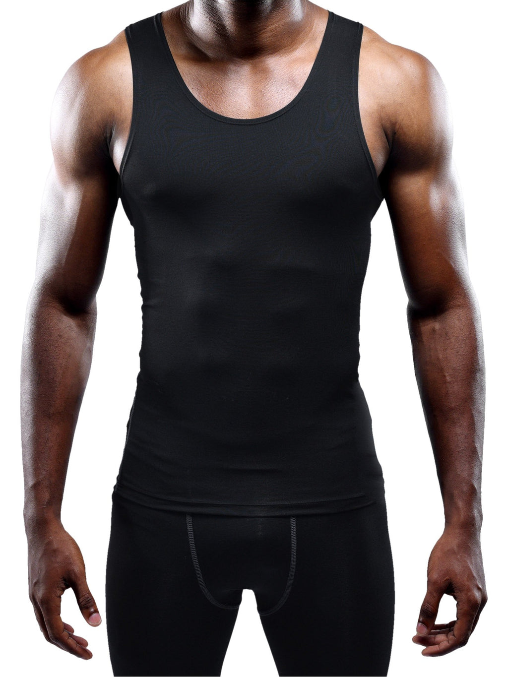 NELEUS Men's Athletic Compression Tank Top - Base Layer Sport Undershirt 3-Pack