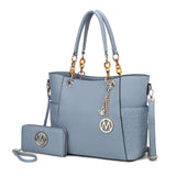 MKF Collection Tote Bag for Women | Vegan Leather Handbag Set with Wallet | Mia K | 87 Colors & Styles
