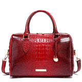 Women's Crocodile-Embossed Tote Bag | Vegan Leather Crossbody Purse | 23 Colors