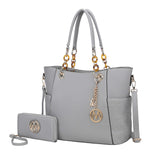 MKF Collection Tote Bag for Women | Vegan Leather Handbag Set with Wallet | Mia K | 87 Colors & Styles