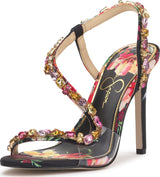 Jessica Simpson Jaycin High Heel Sandal | Satin Slip-On | Sizes 5–9.5