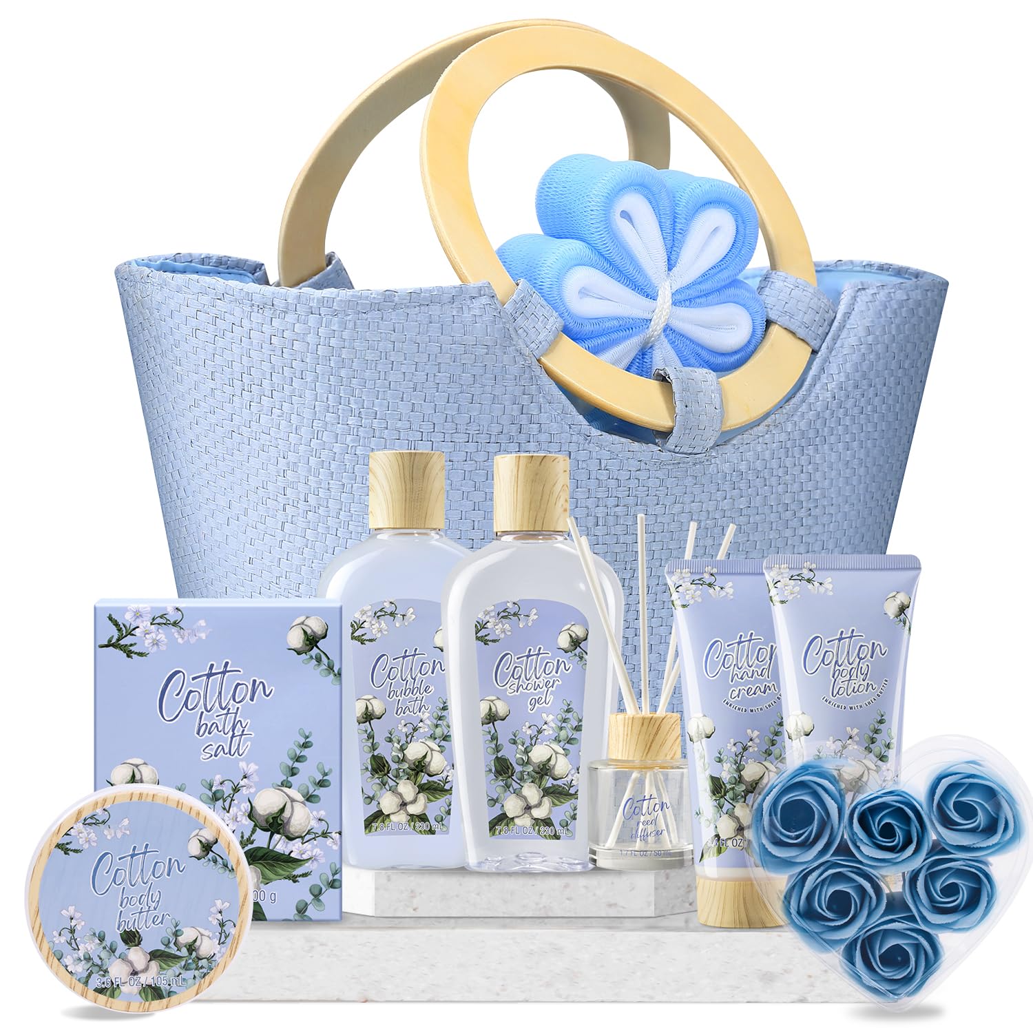 Spa Luxetique Bath Gift Set for Women – 10-Piece Home Spa Set (6 Scents)