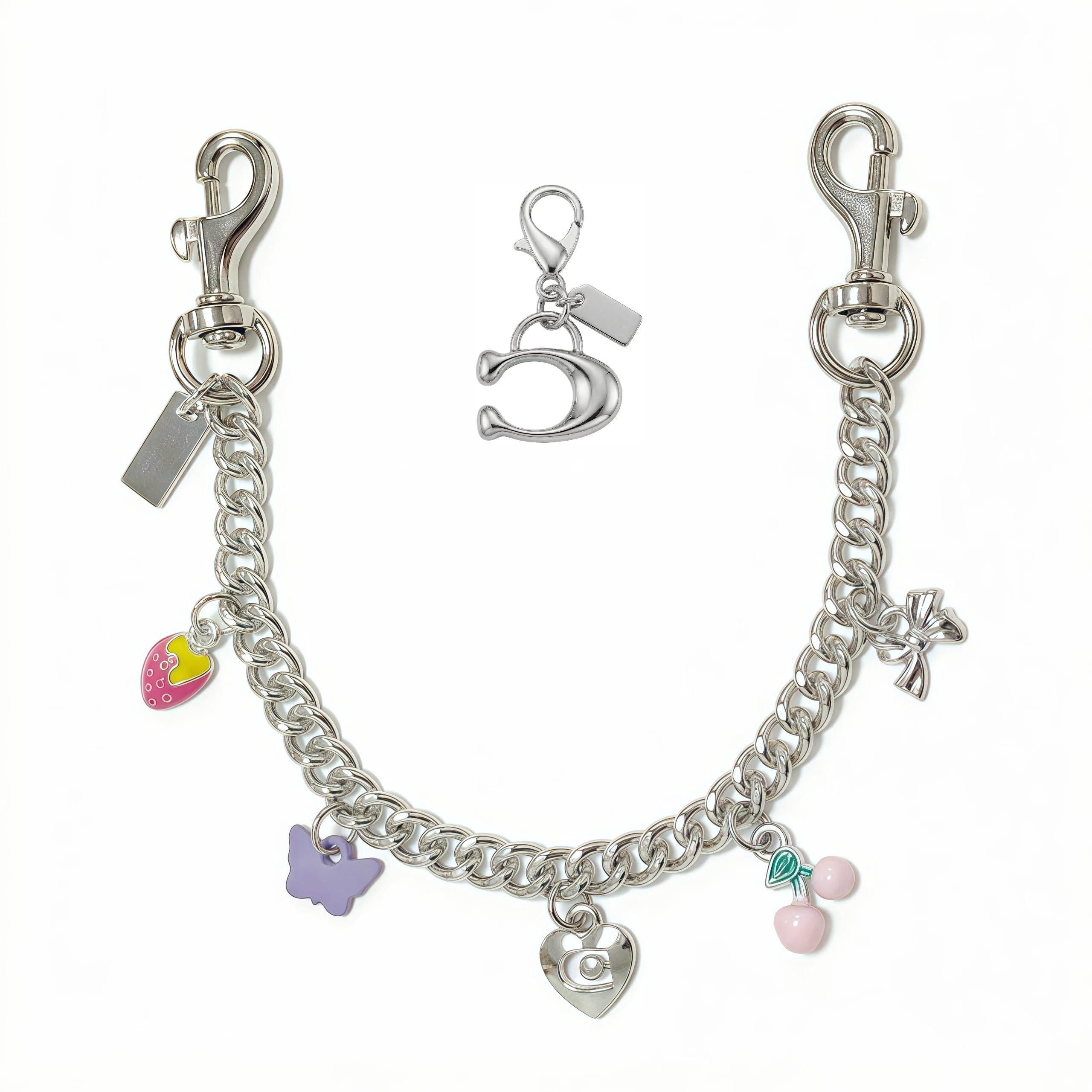 Gold Purse Chain Bag Charm for Women