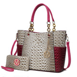 MKF Collection Tote Bag for Women | Vegan Leather Handbag Set with Wallet | Mia K | 87 Colors & Styles