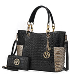MKF Collection Tote Bag for Women | Vegan Leather Handbag Set with Wallet | Mia K | 87 Colors & Styles