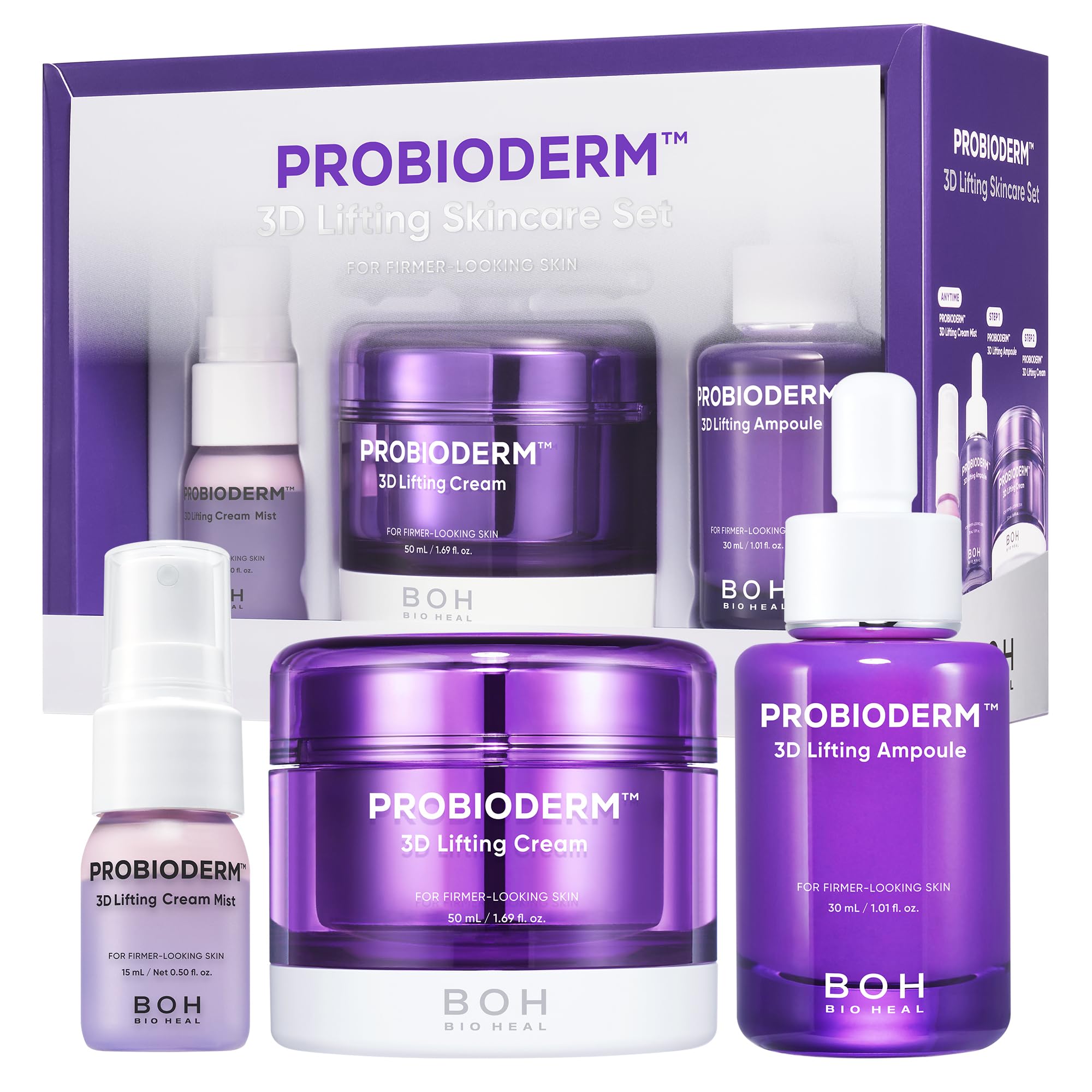 BIOHEAL BOH 3D Lifting Cream Double Set - Korean Anti-Aging Skincare Gift