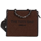 Chinllo Women's Quilted Tote Bag | Top Handle Satchel with Shoulder Strap | S, M, L