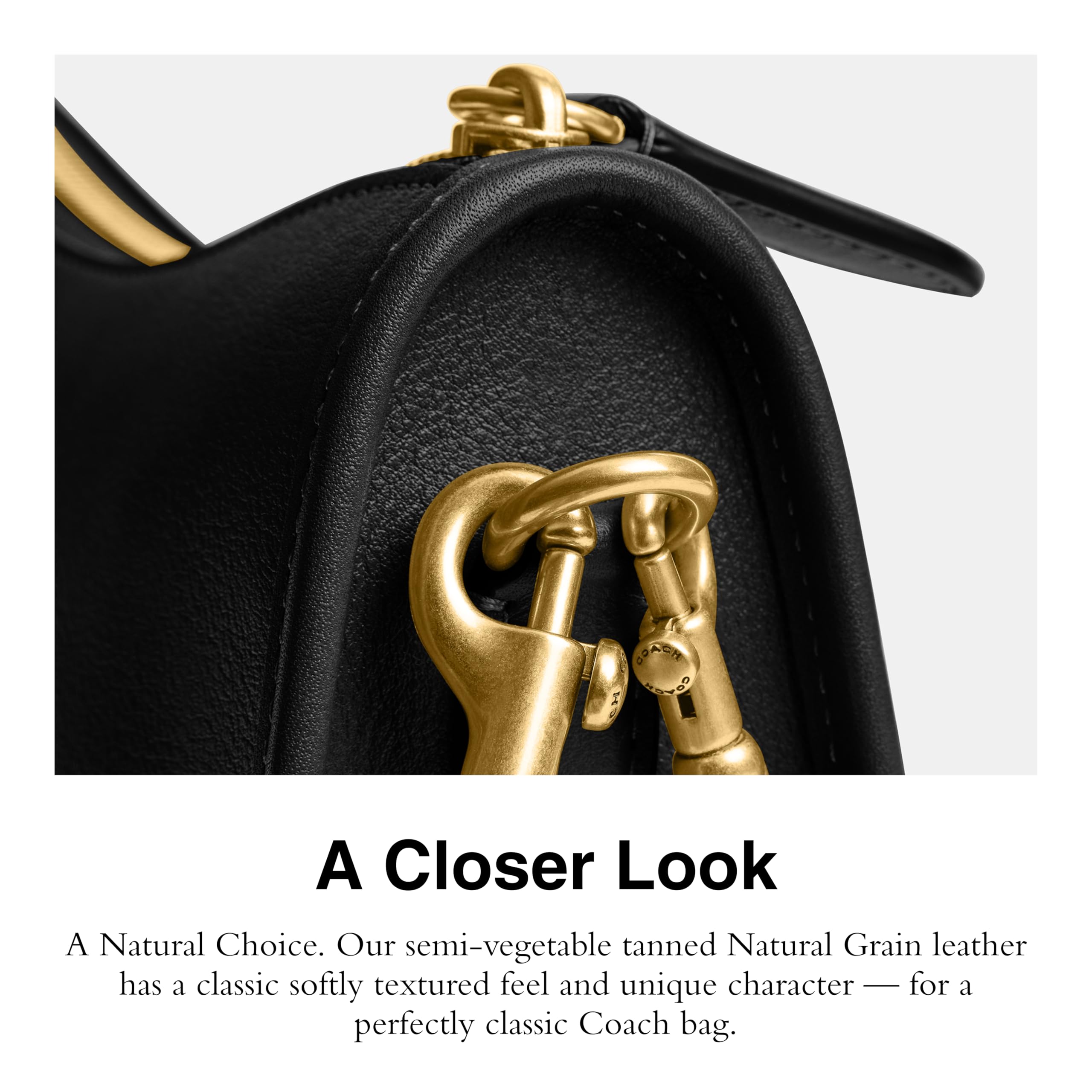 COACH Natural Grain Leather Bag All Colors