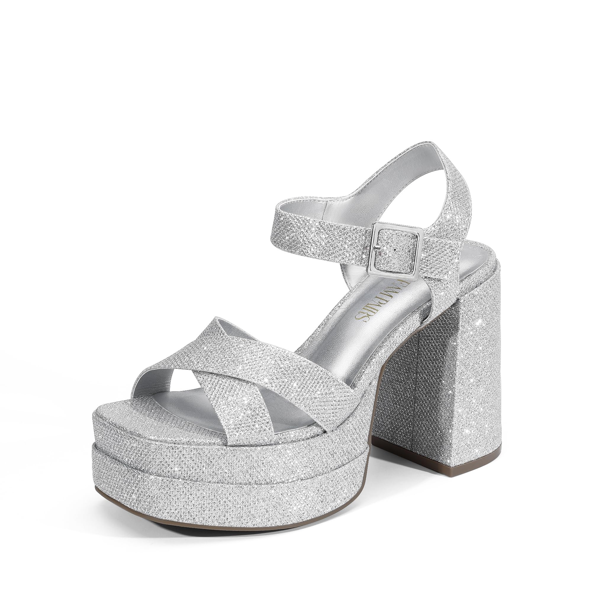 DREAM PAIRS Y2K Platform Chunky Heel Sandals | Square Toe Ankle Strap | Sizes 5–11