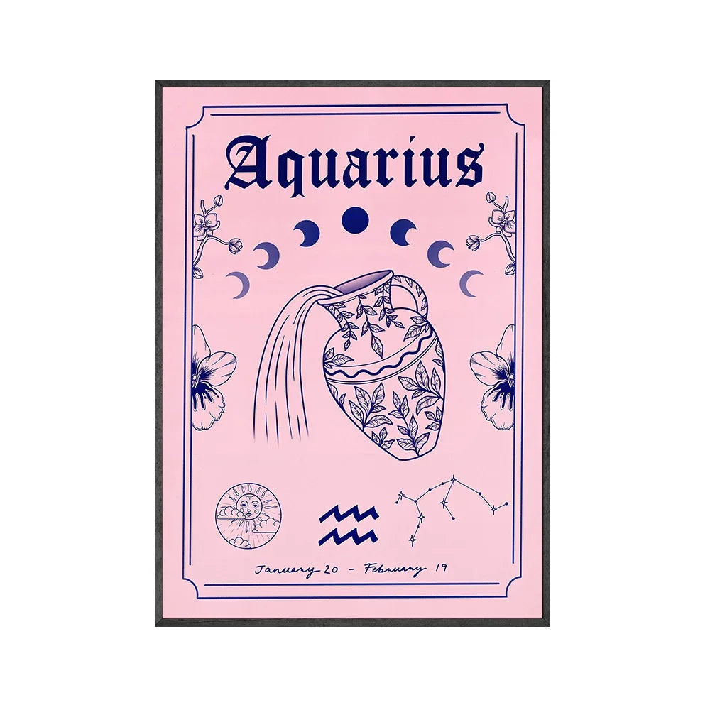 Constellation Wall Art Canvas Poster Print - Dazzling Beauty Solution