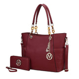 MKF Collection Tote Bag for Women | Vegan Leather Handbag Set with Wallet | Mia K | 87 Colors & Styles